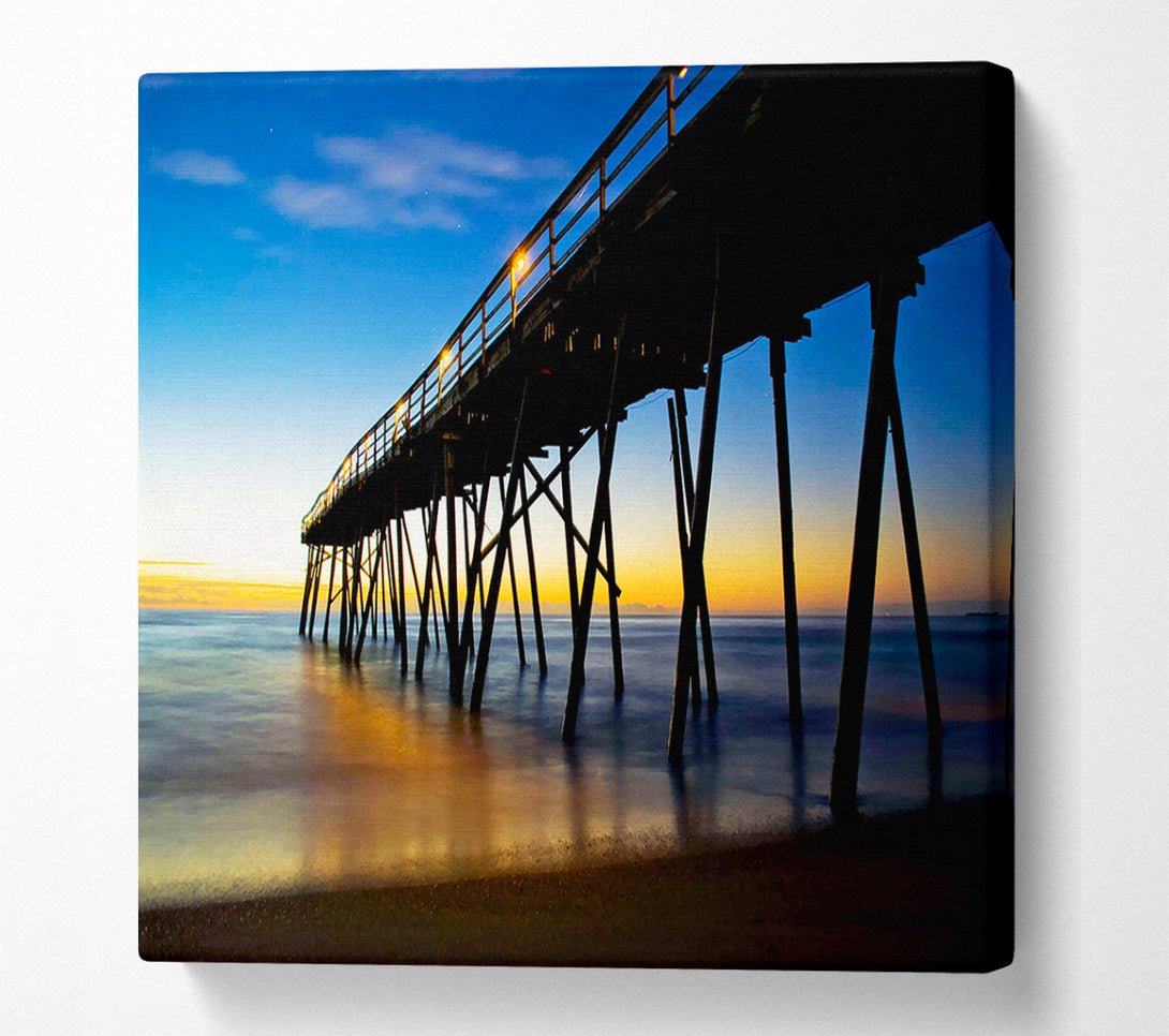  A Canvas Print of Under The Stunning Pier Canvas Print
