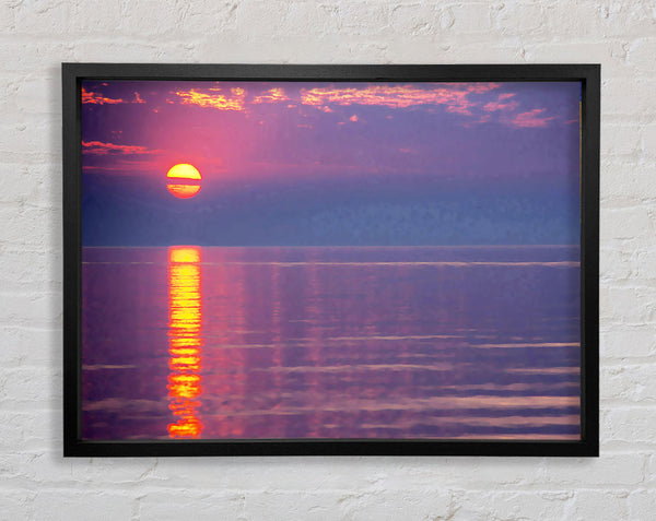 Sun Blaze Pink Framed Print
