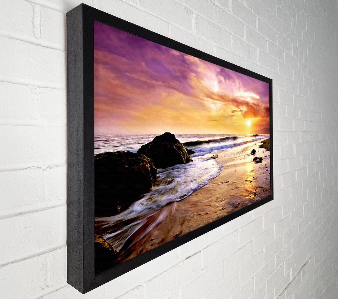  A Canvas Print of The Oceans Sunset Canvas Wall Art