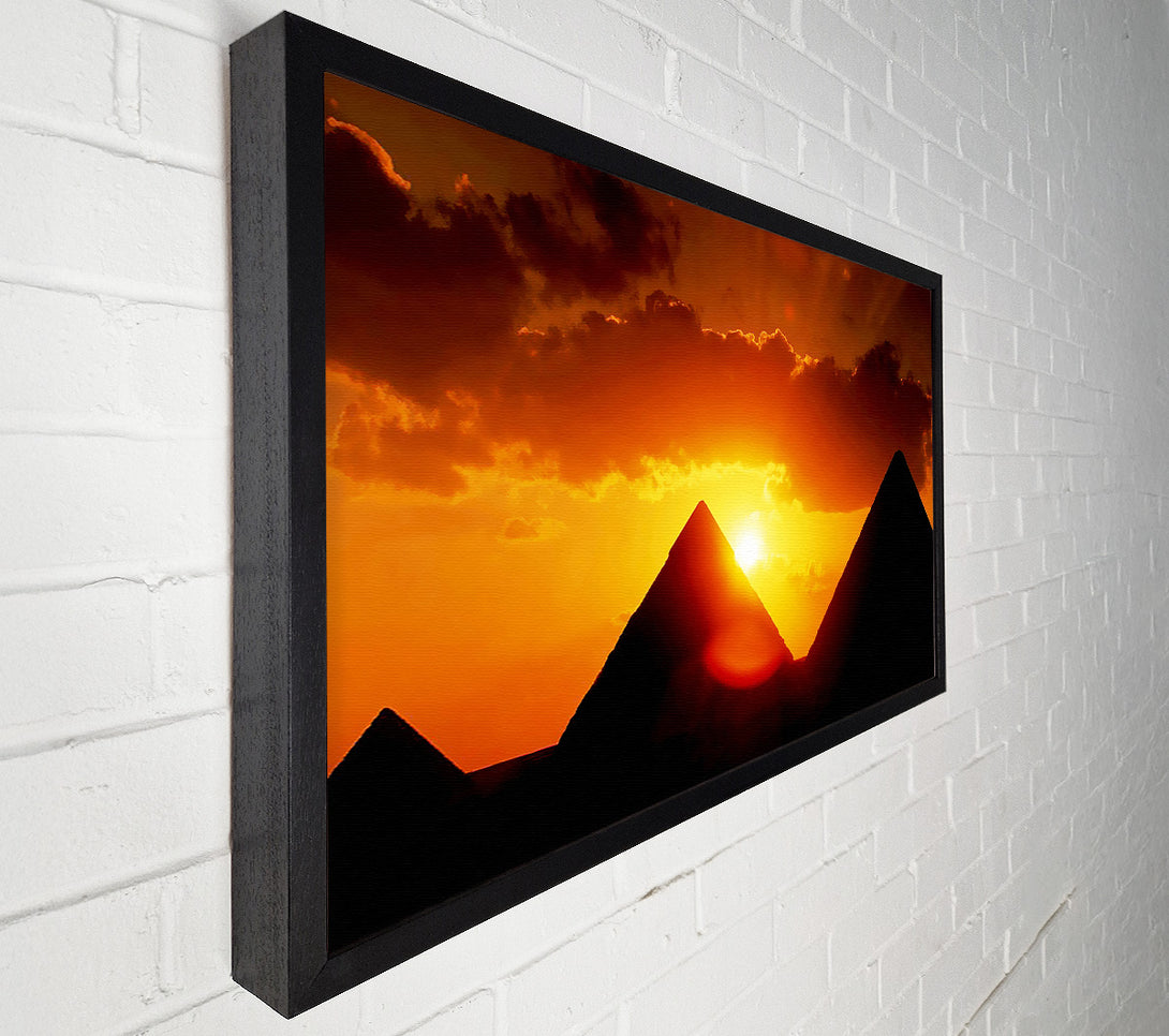  A Canvas Print of Pyramid Sunrise Canvas Art