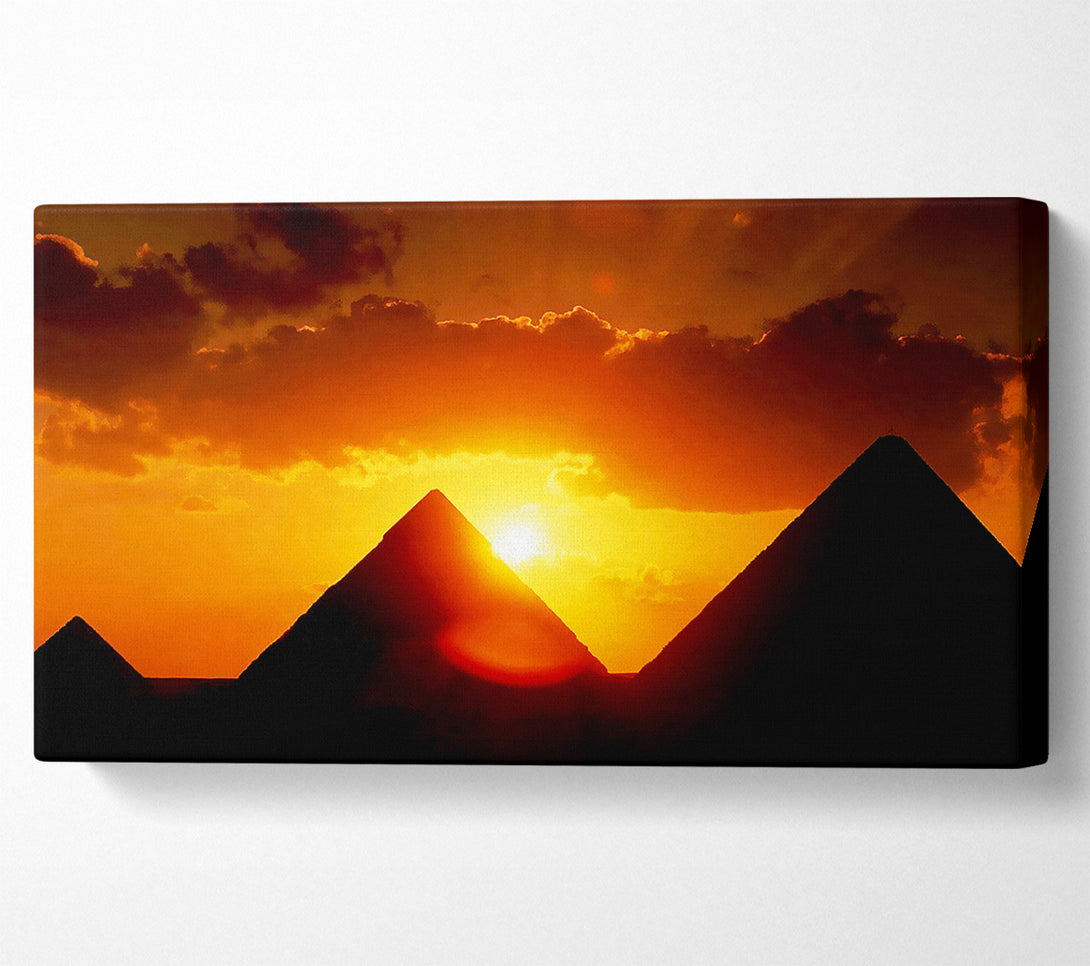  A Canvas Print of Pyramid Sunrise Canvas Art