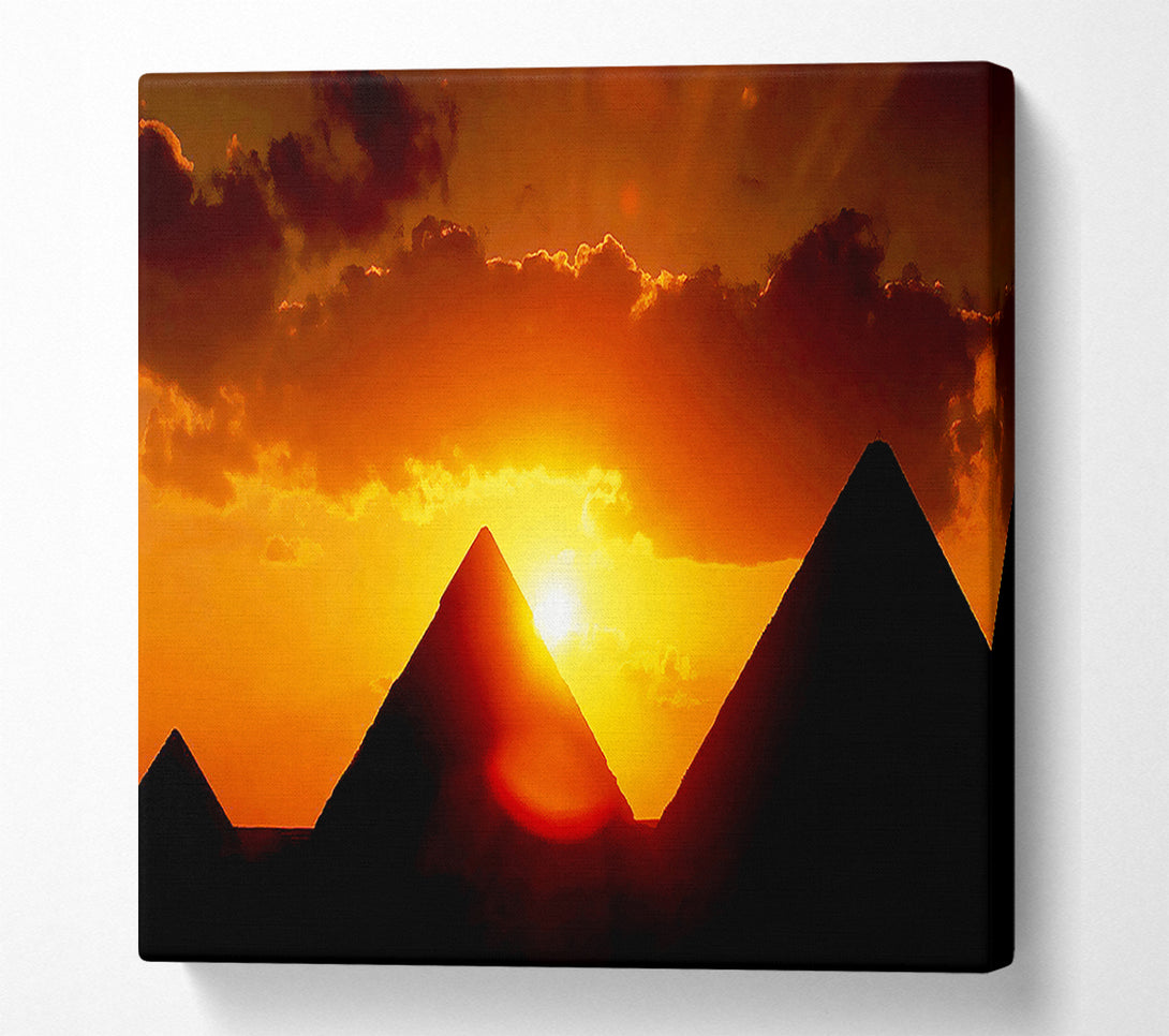  A Canvas Print of Pyramid Sunrise Canvas Art