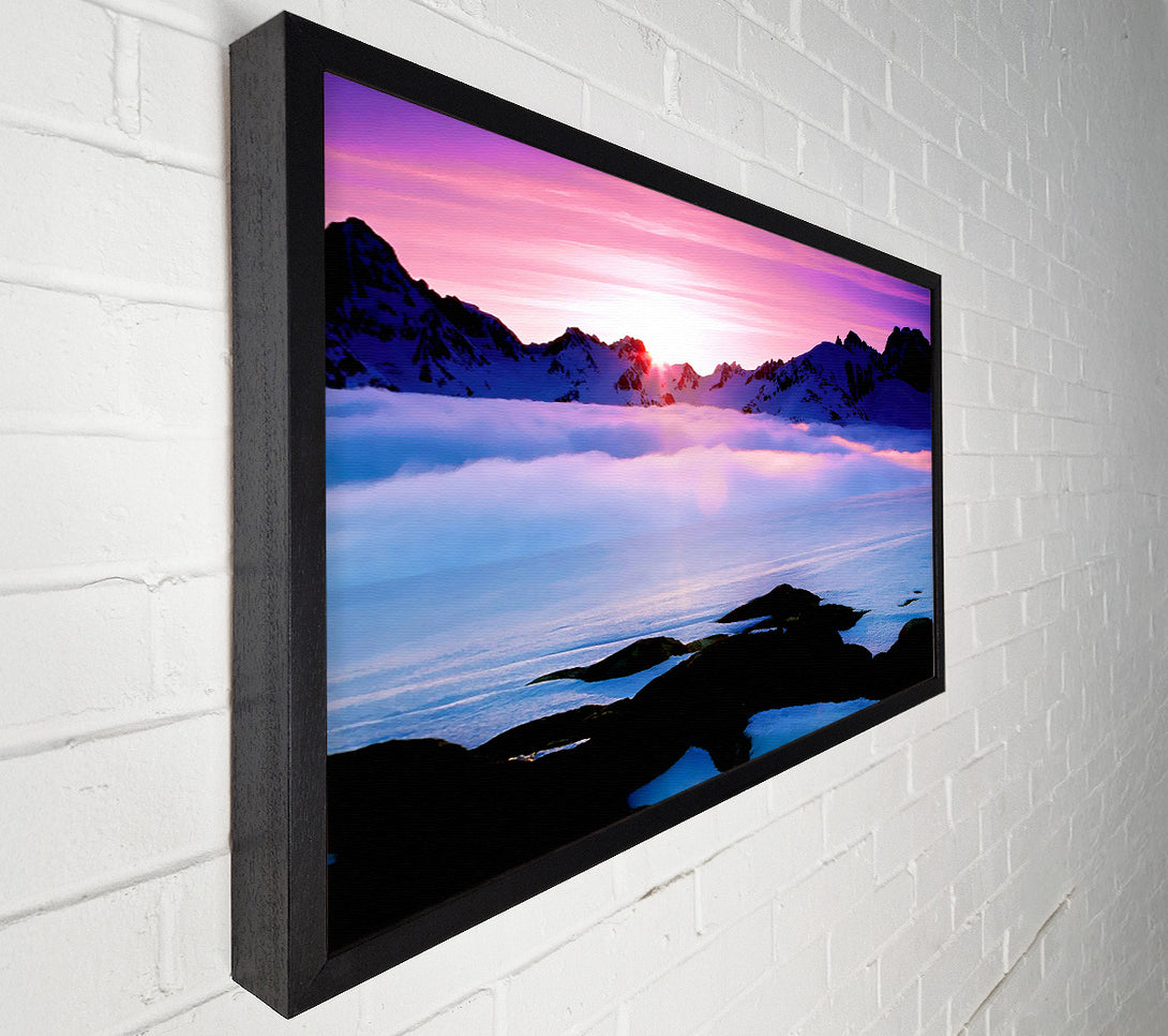  A Canvas Print of Sunrise On Top Of The World Canvas Art