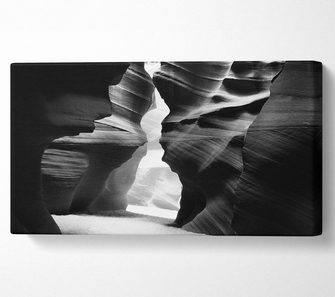 A Canvas Print of The Caves Doorway B n W Canvas Art