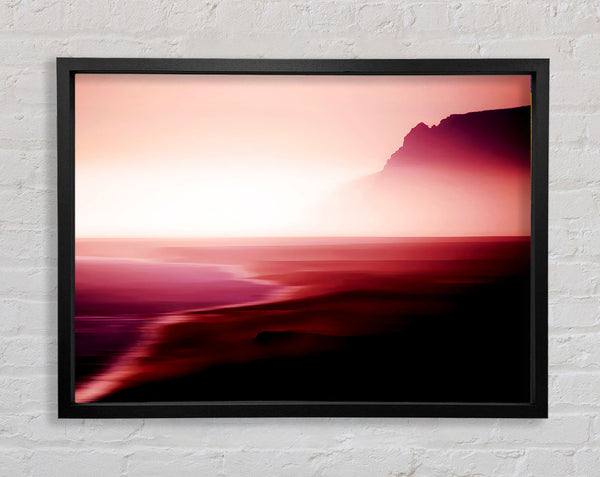 Pink Ocean Paradise Framed Print