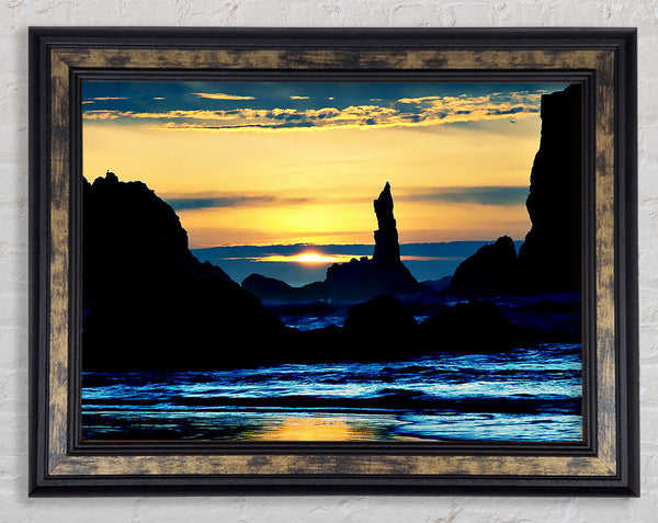 Oceans Dusk Framed Print