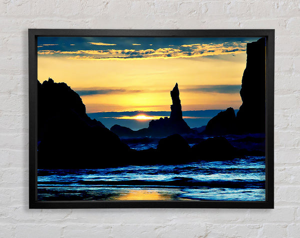 Oceans Dusk Framed Print