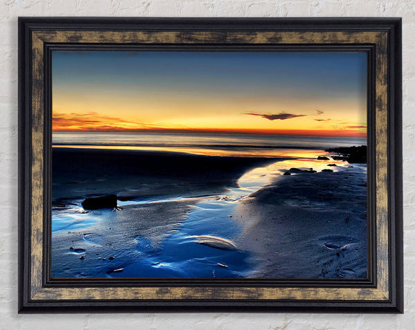 The Light On The Ocean Framed Print