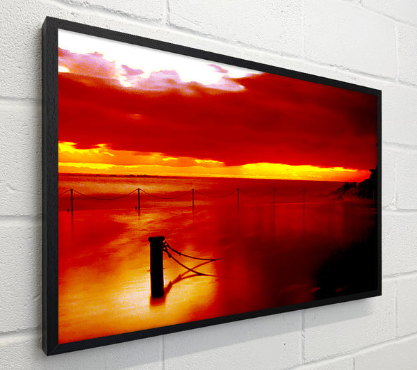 The Pier In The Ocean Orange