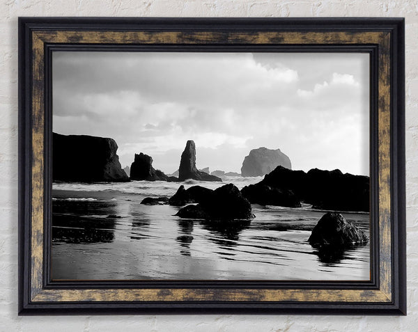 The Oceans Architect B n W Framed Print