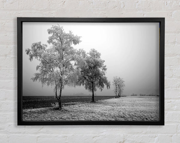 Winter Parade B n W Framed Print