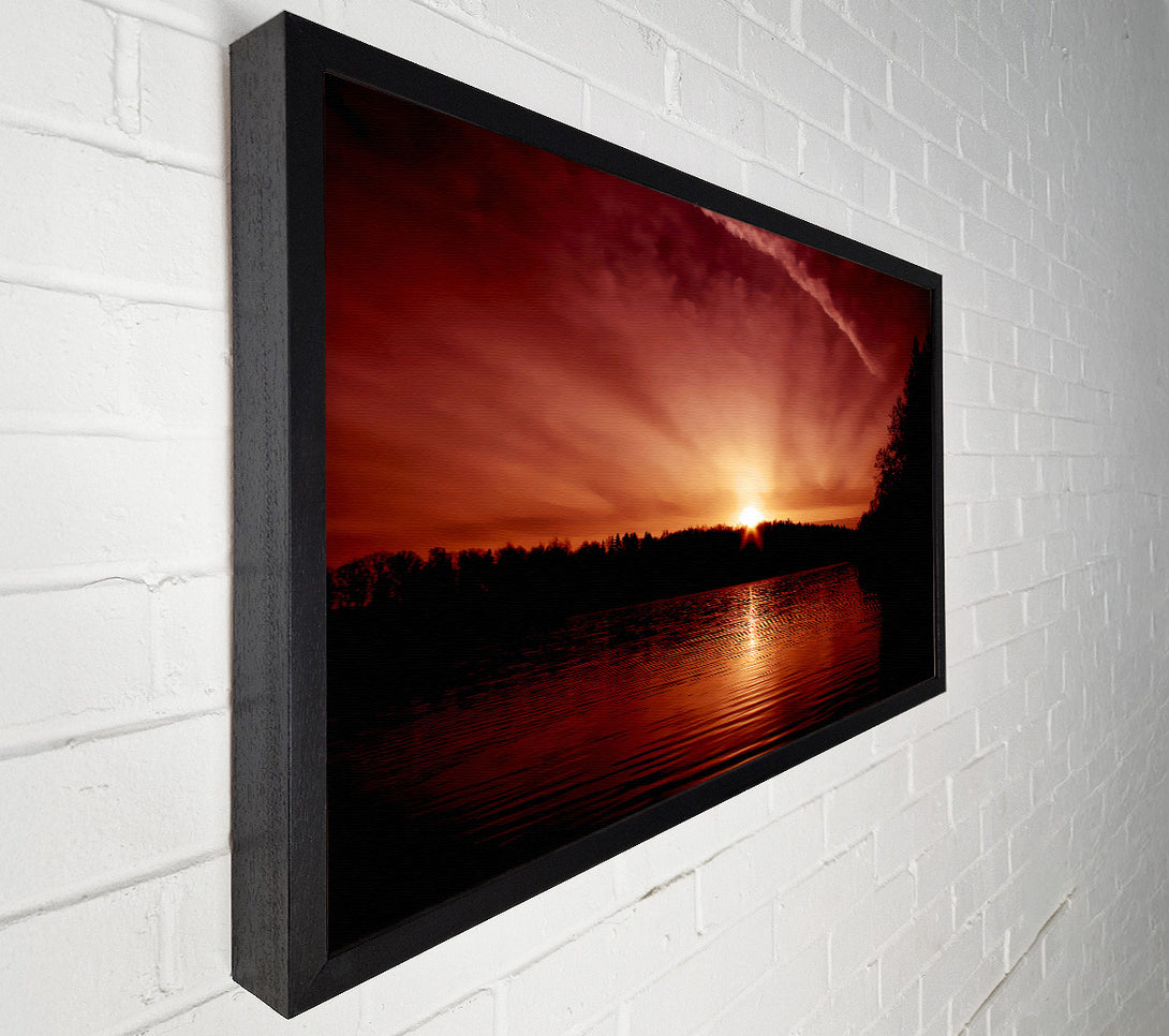  A Canvas Print of Sunblaze Ocean Canvas Art
