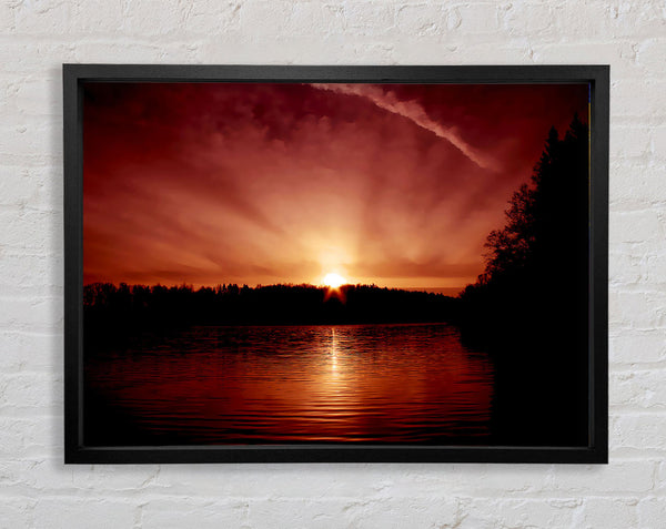 Sunblaze Ocean Framed Print