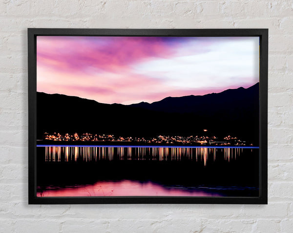 Pink Nightfall Framed Print