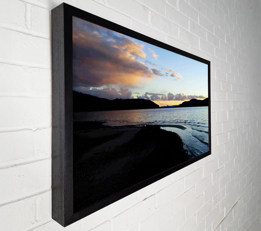  A Canvas Print of The Ocean At Dusk Canvas Art