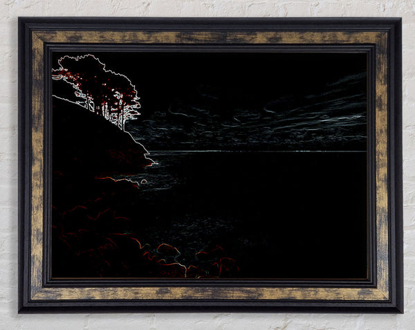 Tree On The Hill Framed Print