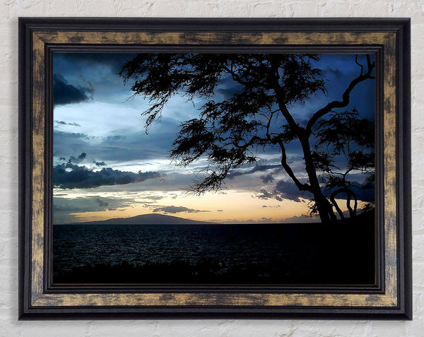 Blue Ocean Calm Framed Print