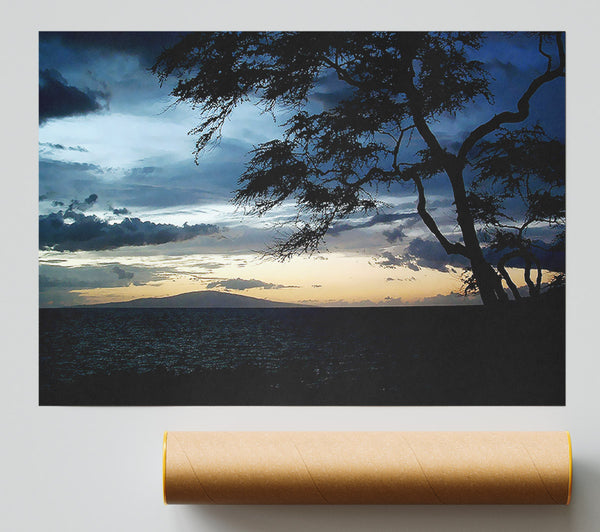 Blue Ocean Calm Print