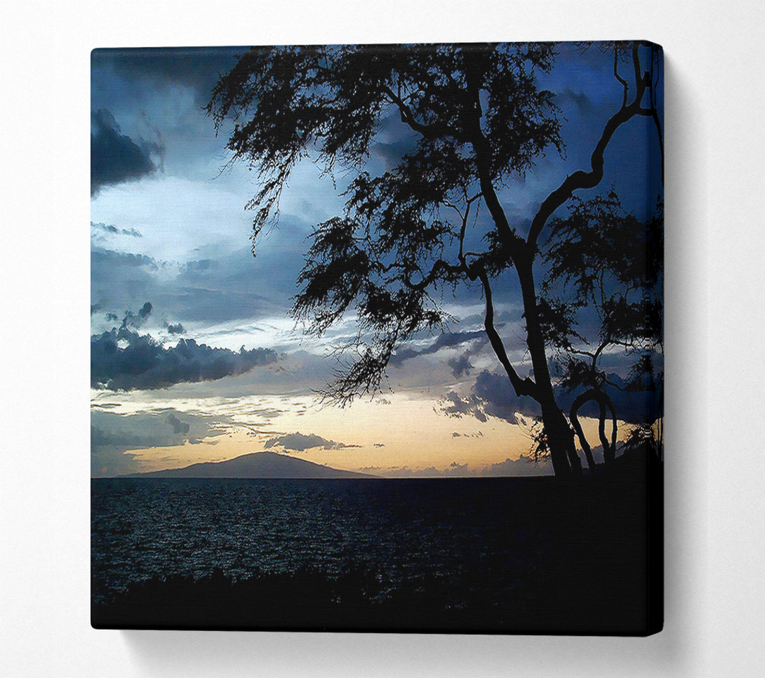  A Canvas Print of Blue Ocean Calm Canvas Wall Art