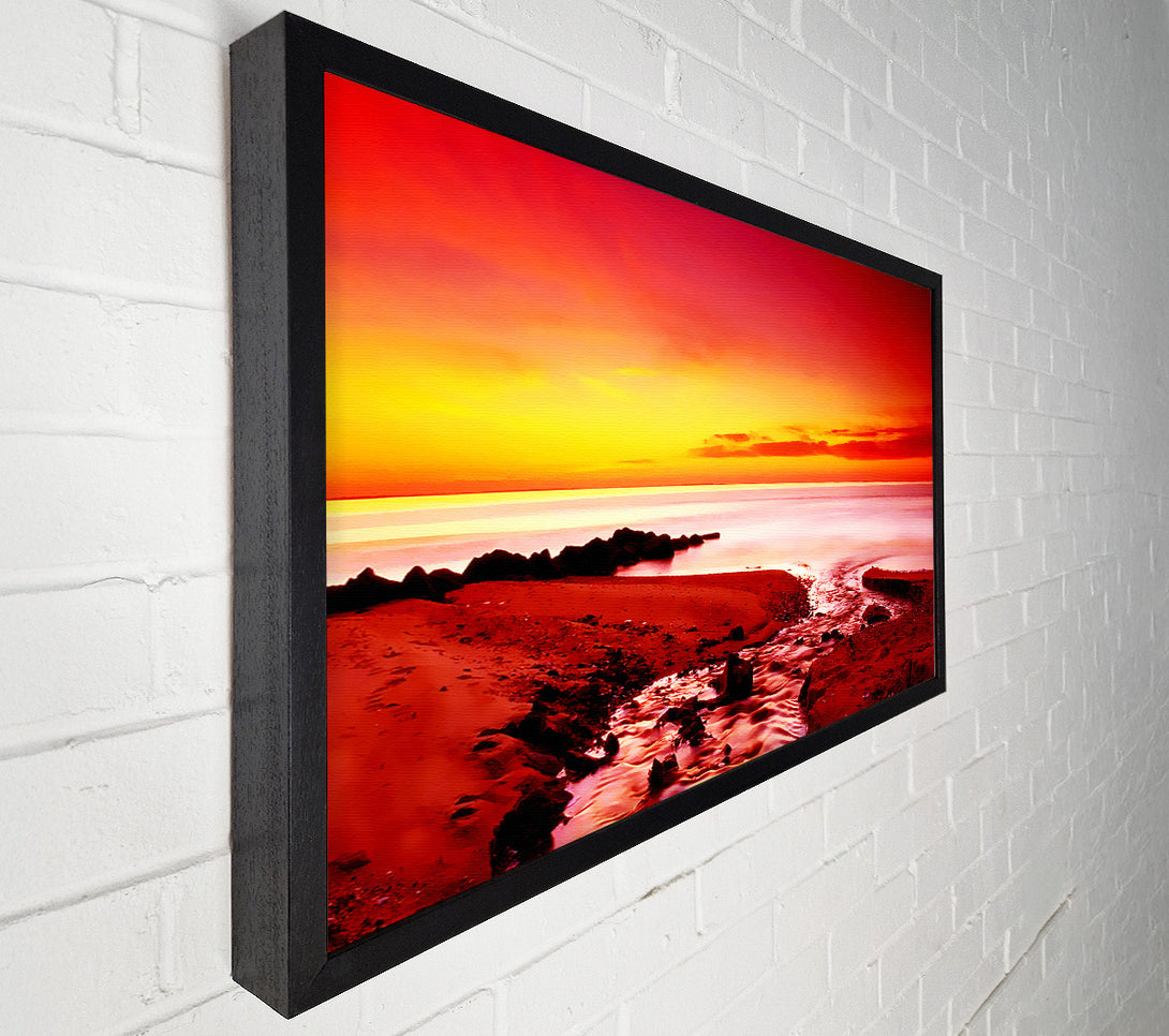  A Canvas Print of Surreal Ocean Rocks Canvas Wall Art