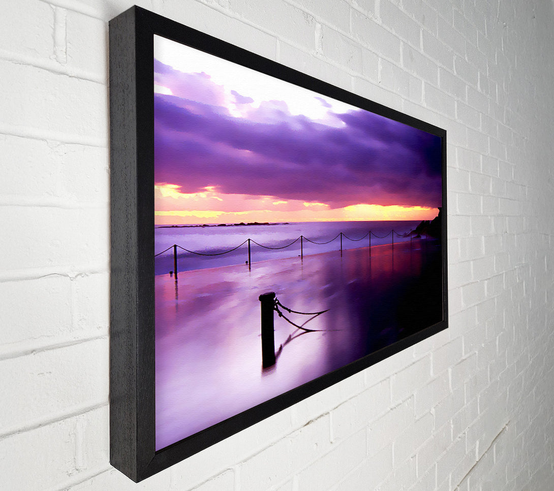  A Canvas Print of Calm Ocean Jetty Canvas Art
