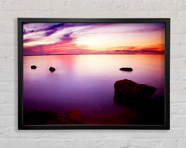 Tranquil Lilac Calm Framed Print