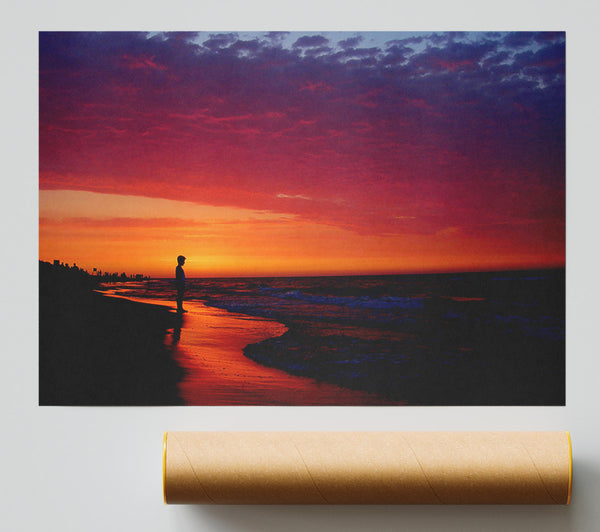 Red River Flows Poster