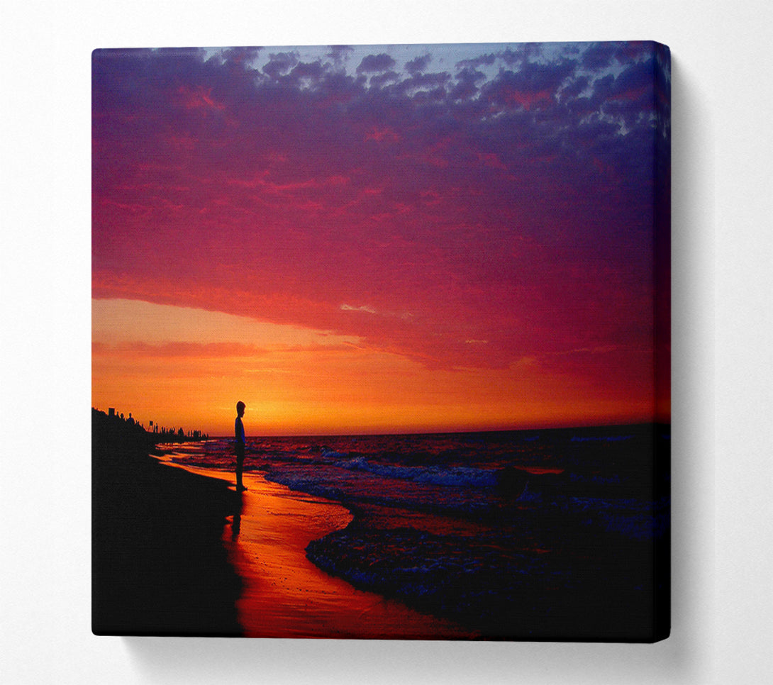  A Canvas Print of Red River Flows Canvas Wall Art