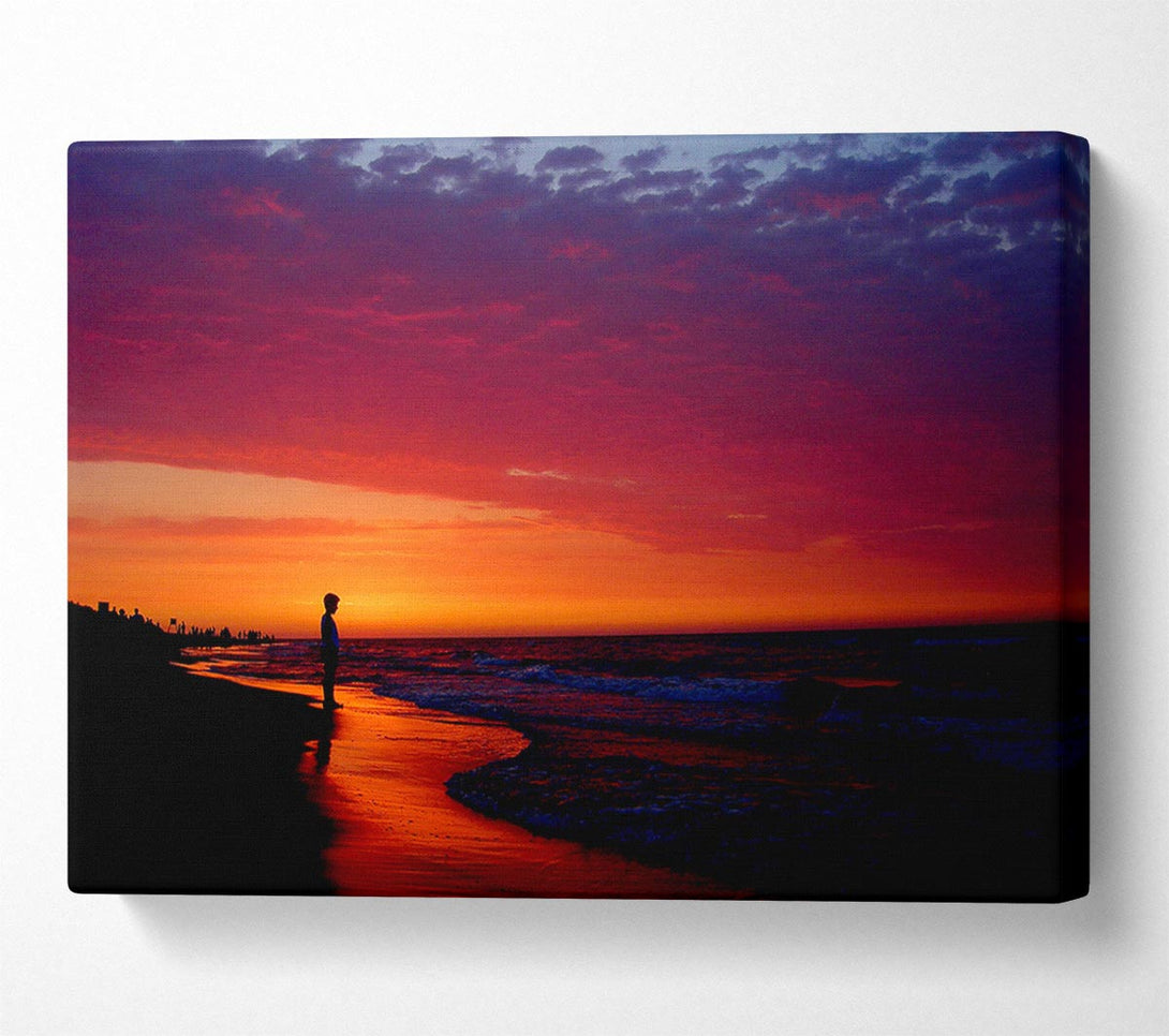  A Canvas Print of Red River Flows Canvas Wall Art