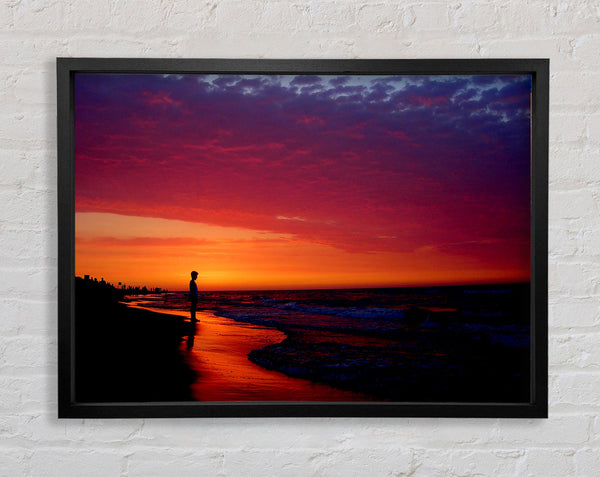 Red River Flows Framed Print