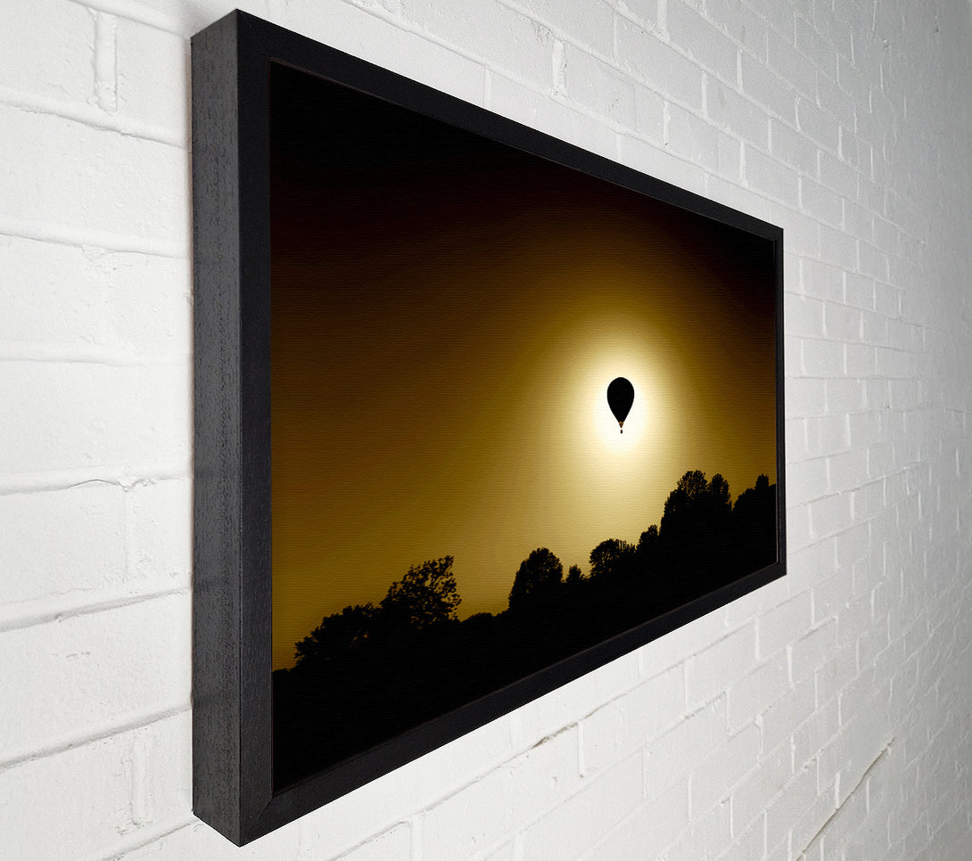  A Canvas Print of Golden Hotair Balloon Canvas Art