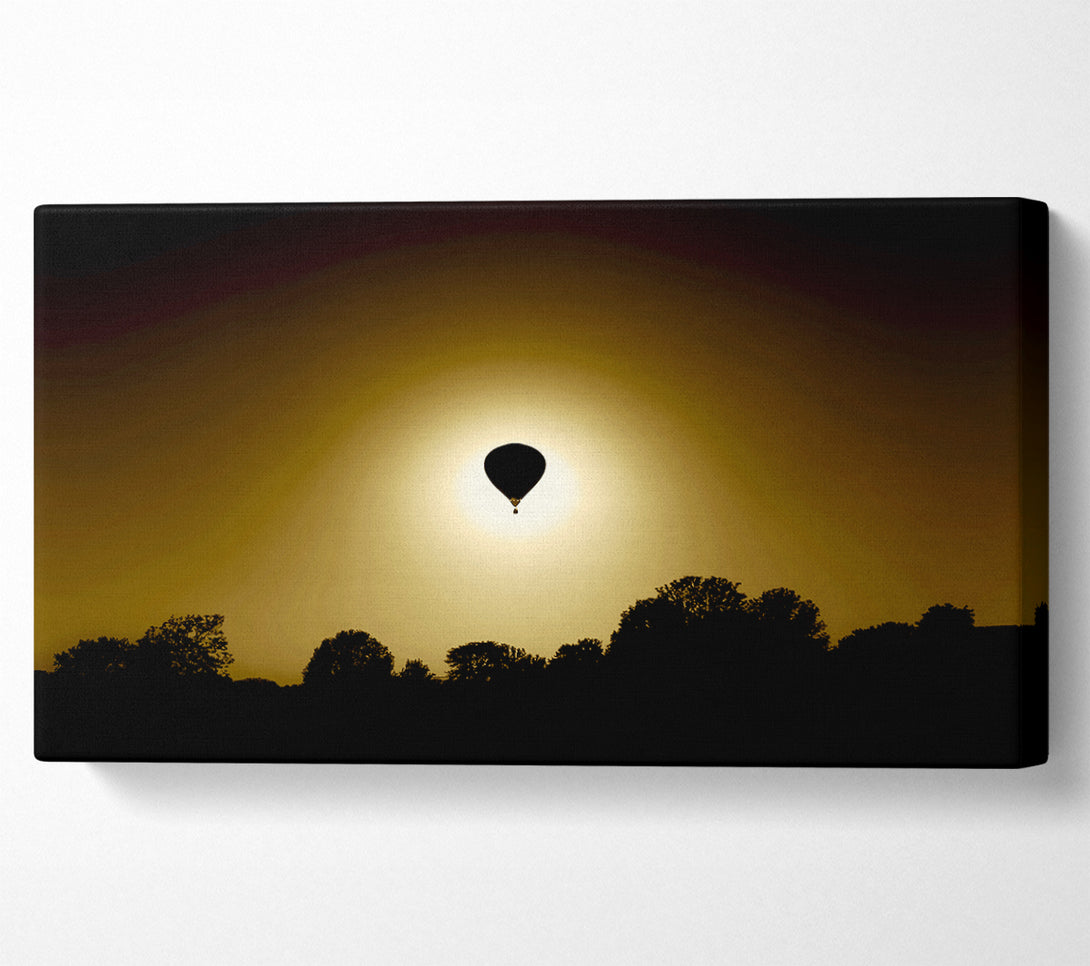  A Canvas Print of Golden Hotair Balloon Canvas Art