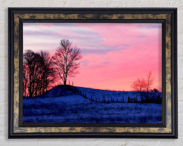 Yorkshire Dales Serene Winter Framed Print