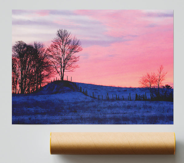 Yorkshire Dales Serene Winter Giclee Print