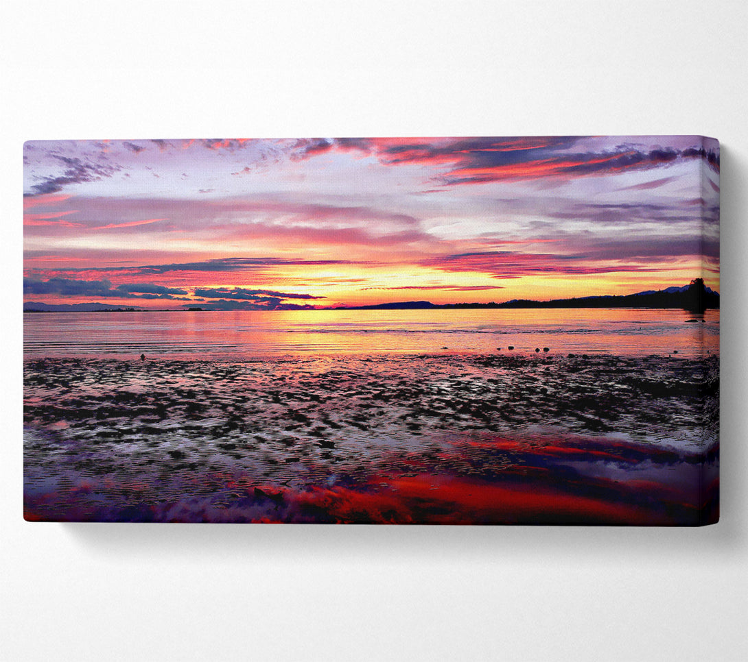  A Canvas Print of Rainbow Tides Canvas Art