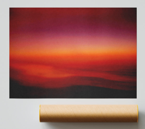 Tranquil Orange Mist Print