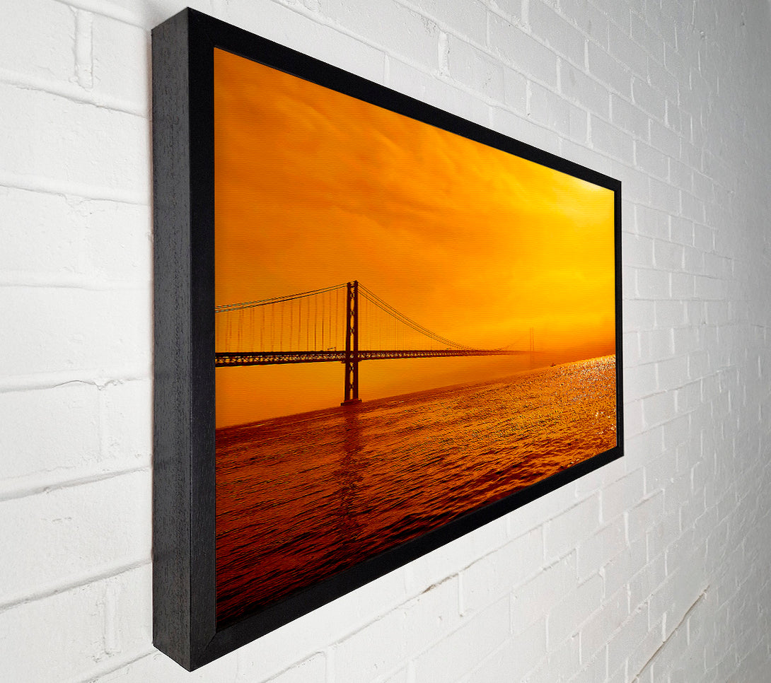  A Canvas Print of The Bridge Afar Canvas Wall Art