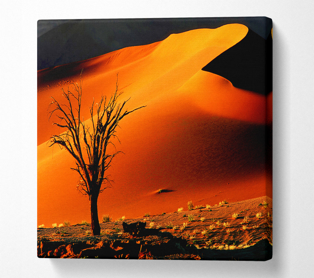  A Canvas Print of Red Desert Tree Canvas Wall Art
