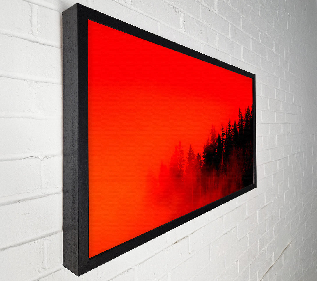  A Canvas Print of Red Mist Woodland Canvas Wall Art
