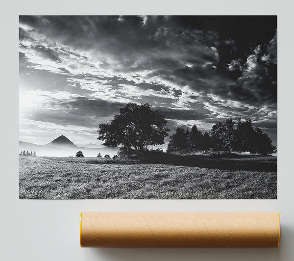 Countryside Retreat B N W Print