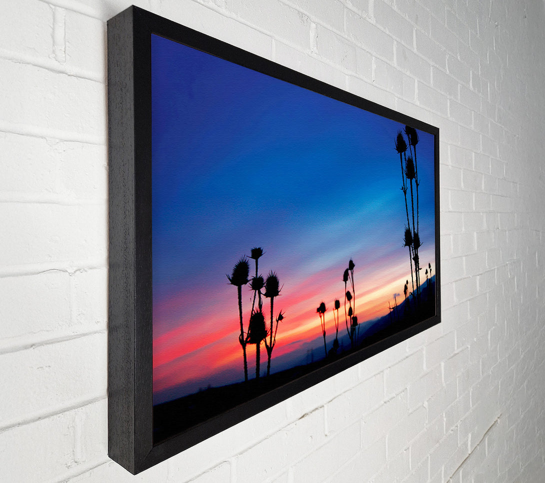  A Canvas Print of Red Winter Sky Near Dusk Canvas Art