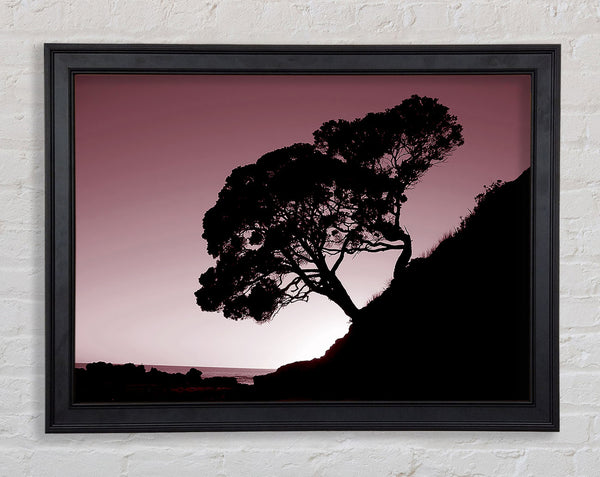 Mauve Tree Framed Print