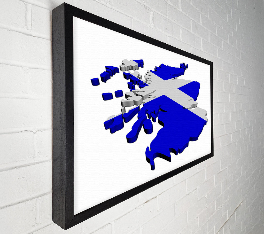  A Canvas Print of Map Of Scotland Canvas Wall Art