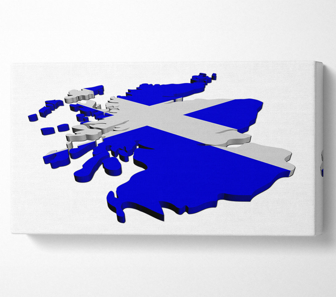  A Canvas Print of Map Of Scotland Canvas Wall Art
