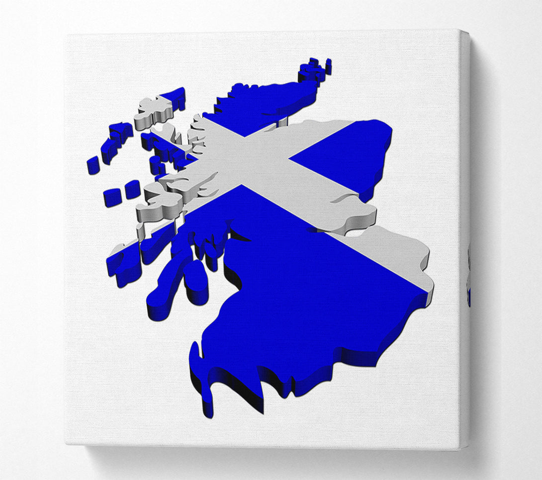  A Canvas Print of Map Of Scotland Canvas Wall Art