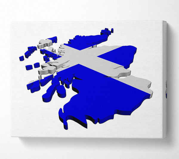  A Canvas Print of Map Of Scotland Canvas Wall Art