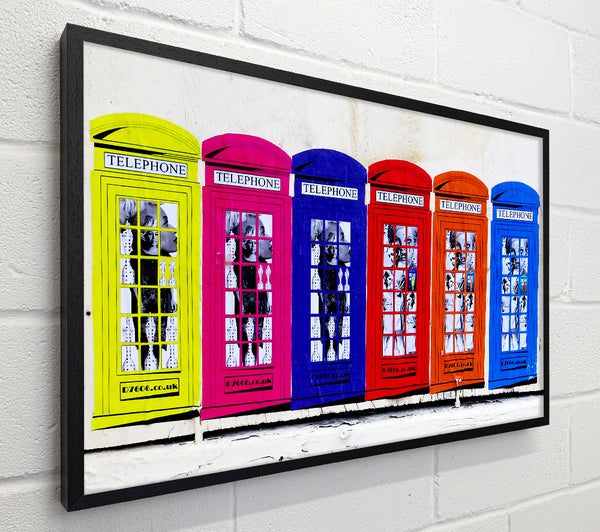 Colourful Telephone Boxes