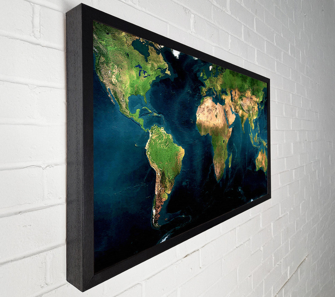  A Canvas Print of Great Map Of The World Canvas Print