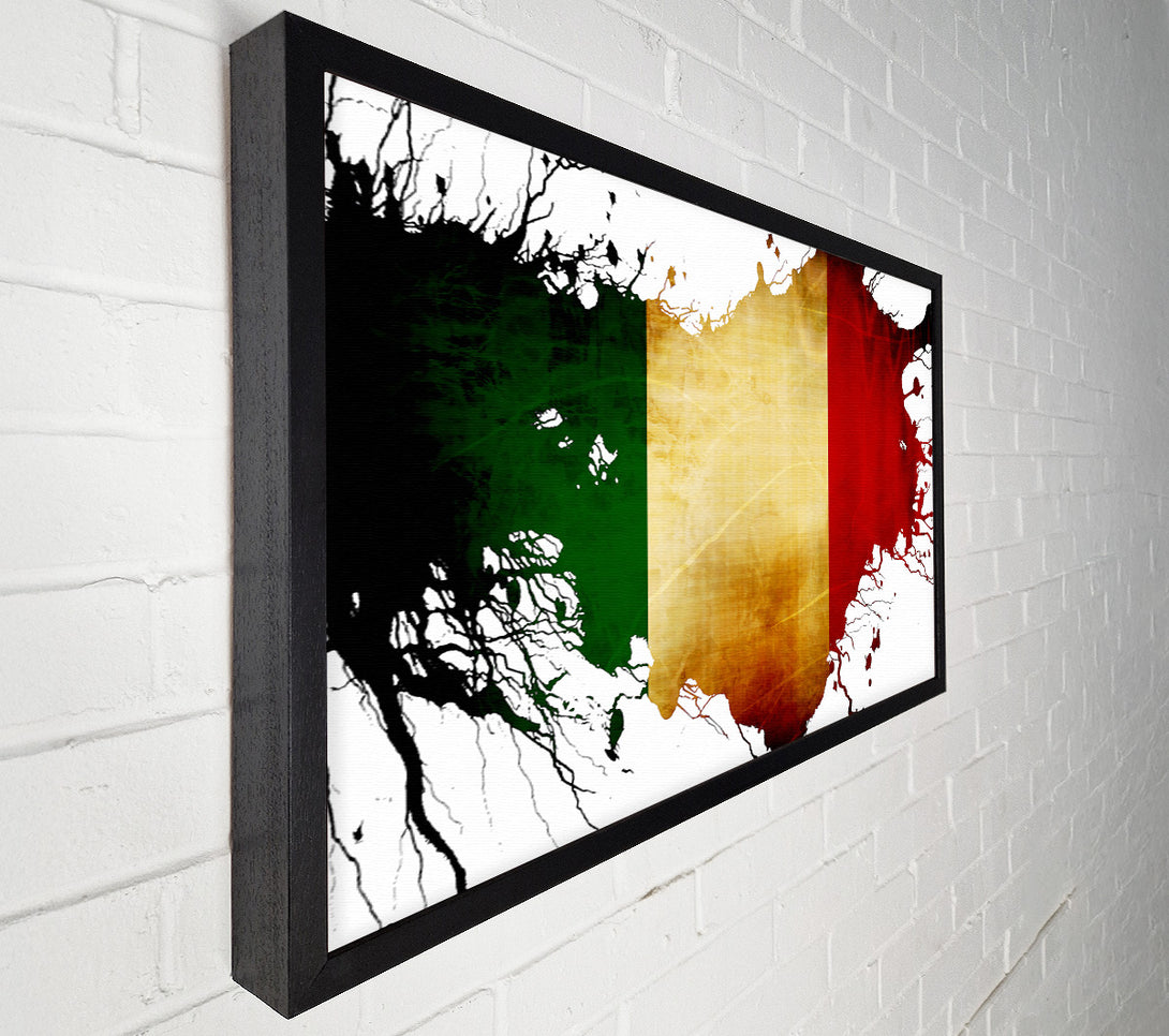  A Canvas Print of Italian Map Canvas Print