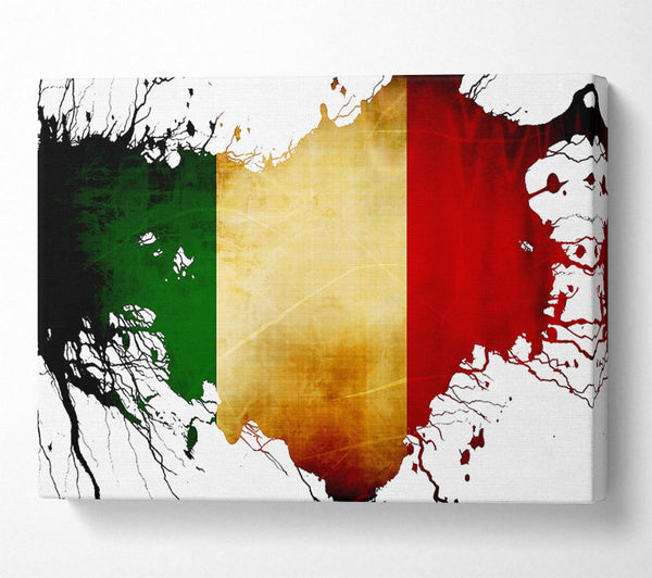  A Canvas Print of Italian Map Canvas Print